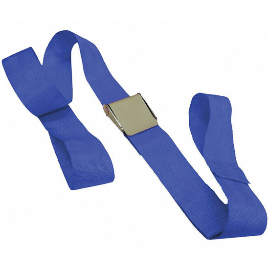 DMS Nylon Strap - Metal Cam Buckle with Loop End  7 Feet  - Blue