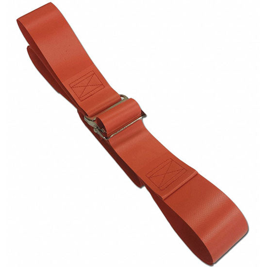 DMS Nylon Strap - Metal Drop Jaw Buckle with Loop End  7 Feet - Yellow
