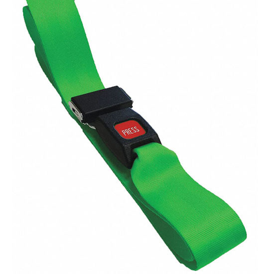 DMS Nylon Strap - Metal Push Button Buckle  9 Feet - Green