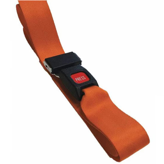 DMS Nylon Strap - Metal Push Button Buckle - Orange