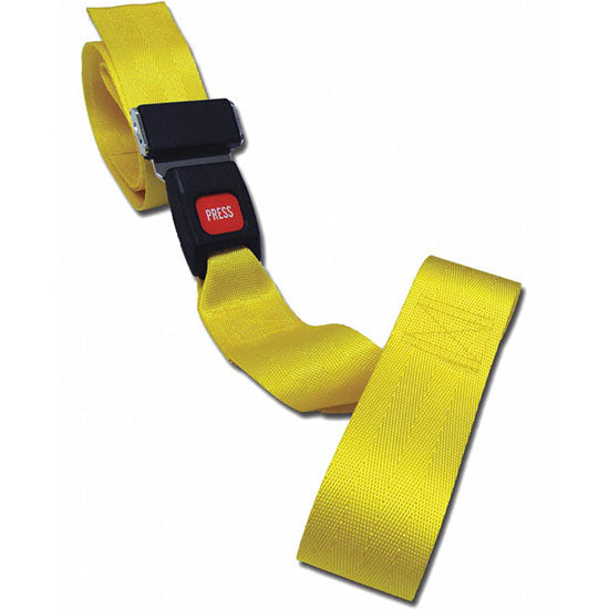 DMS Nylon Stryker X-Harness - Metal Buckle, Loop Lock Ends, Ankle Strap Only  9 Feet - Yellow