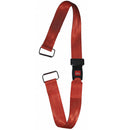 DMS Nylon Strap - Metal Push Button Buckle with Metal Loop - Orange