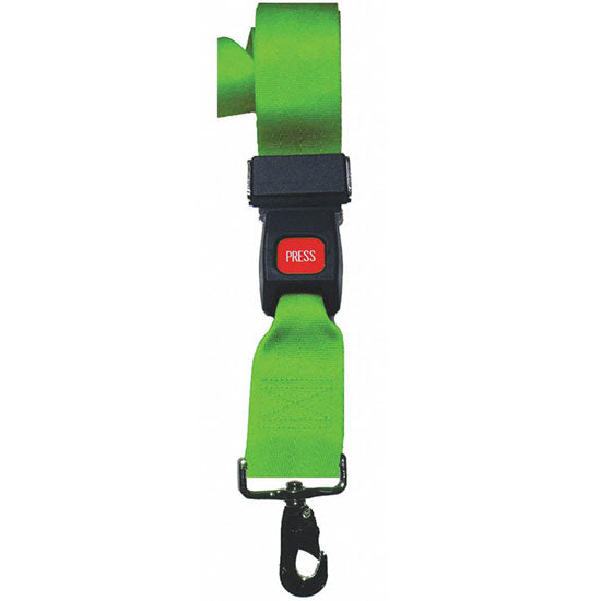 DMS Nylon Strap - Metal Push Button Buckle with Swivel Speed Clip  9 Feet - Olive Drab