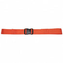 DMS Nylon Strap - Plastic Double Adjust Buckle with Loop End  7 Feet - Orange