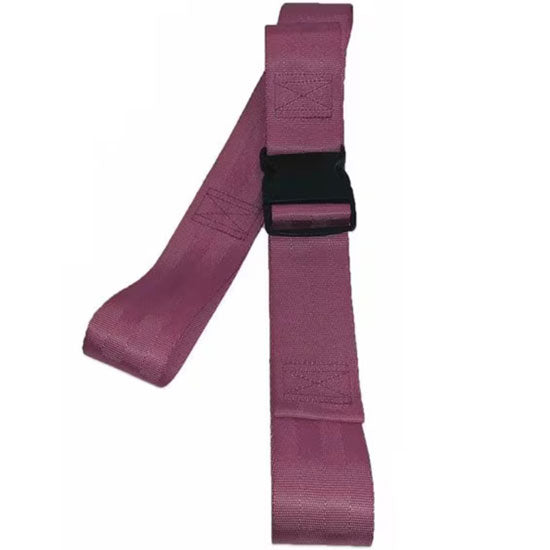 DMS Nylon Strap - Plastic Side Release Buckle with Loop End  7 Feet - Maroon