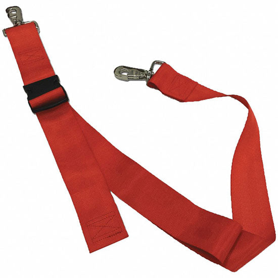 DMS Nylon Strap - Plastic Side Release Buckle with Swivel Speed Clip - Red