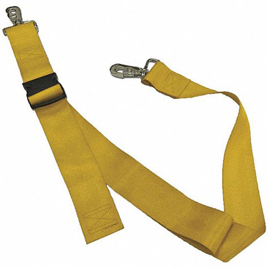 DMS Nylon Strap - Plastic Side Release Buckle with Swivel Speed Clip - Yellow