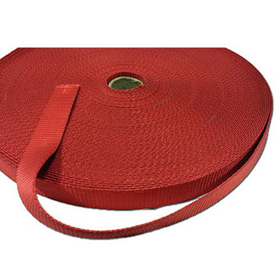 DMS Nylon Webbing Roll  Red - 50 yards/roll
