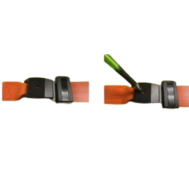 DMS Nylon Webbing with Security Metal Push Button and Swivel Speed Clip Ends  7 Feet - Olive Drab