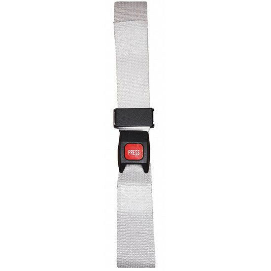DMS Polypropylene Strap - Metal Buckle  9 Feet - White