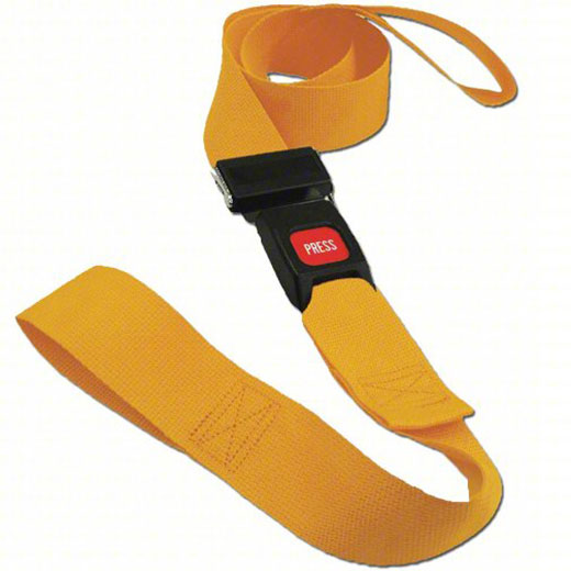 DMS Polypropylene Strap - Metal Buckle with Loop End - Yellow