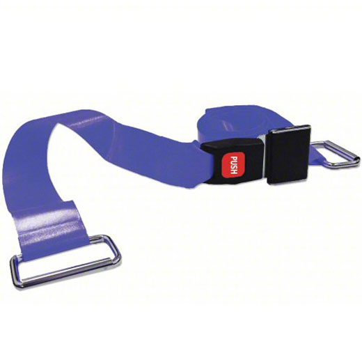 DMS Polypropylene Strap - Metal Buckle with Metal Loop - Blue