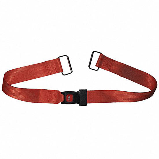 DMS Polypropylene Strap - Metal Buckle with Metal Loop - Orange