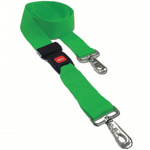 DMS Polypropylene Strap - Metal Buckle with Swivel Speed Clip - Green