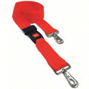 DMS Polypropylene Strap - Metal Buckle with Swivel Speed Clip  9 Feet - Red