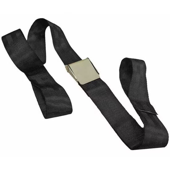 DMS Polypropylene Strap - Metal Cam Buckle with Loop End  7 Feet - White