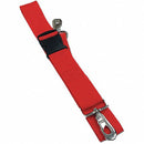 DMS Polypropylene Strap - Plastic Side Release Buckle with Swivel Speed Clip - Red