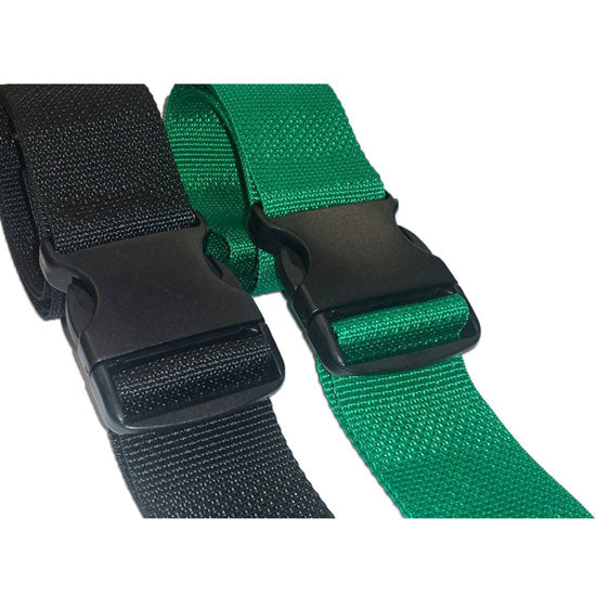 DMS Stair Chair Replacement Straps  Black and Green, 6.5 Feet (2-Piece Set)