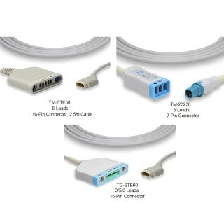 Drager ECG Trunk Cable  3 Leads, 7-Pin Connector