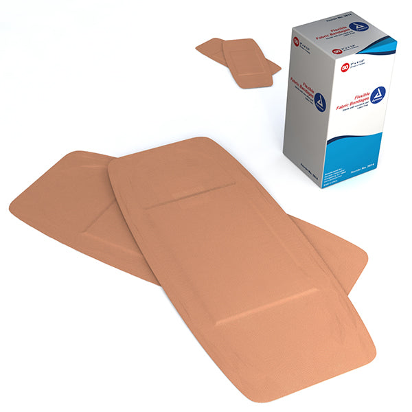 Dynarex Adhesive Fabric Bandages - 2" x 4.5"