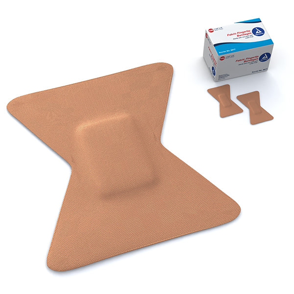 Dynarex Adhesive Fabric Bandages  Fingertip - 1.75" x 2" (2400/Case)