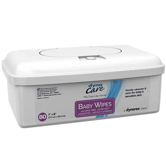 Dynarex Baby Wipes (12 Tubs/Case)  Unscented Tub
