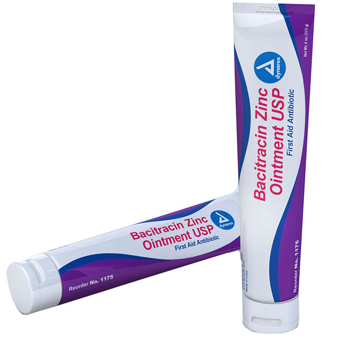 Dynarex Bacitracin Zinc Ointment  4-oz.-Tube-72-Case