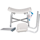 Dynarex Bari+Max Bariatric Shower Chair with Back unassembled
