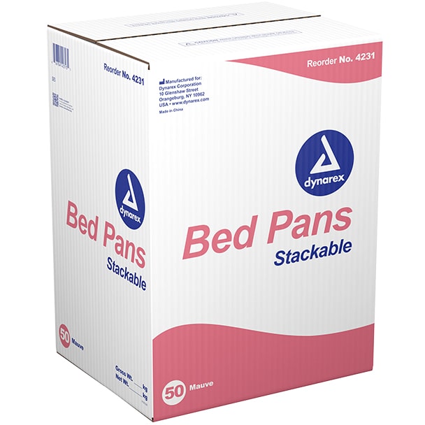 Dynarex Bed Pan - Stackable case