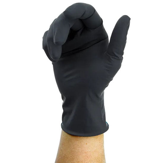 Dynarex Black Arrow Latex Exam Gloves - Powder-Free (1000/Case) 