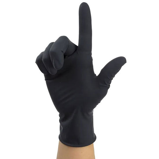 Dynarex Black Arrow Latex Exam Gloves - Powder-Free (1000/Case)