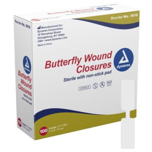 Dynarex Butterfly Wound Closure (2400/Case) 