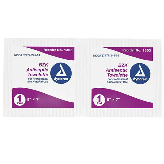 Dynarex BZK Antiseptic Towelettes (1000/Case)