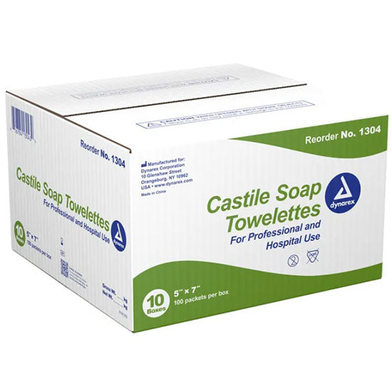 Dynarex Castile Soap Towelettes - Case