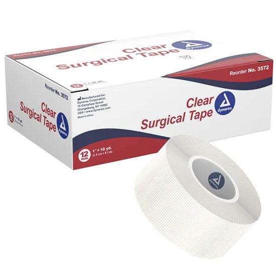 Dynarex Clear Surgical Tape  1" x 10 yd (144/Case)