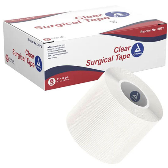 Dynarex Clear Surgical Tape  2" x 10 yd (72/Case)