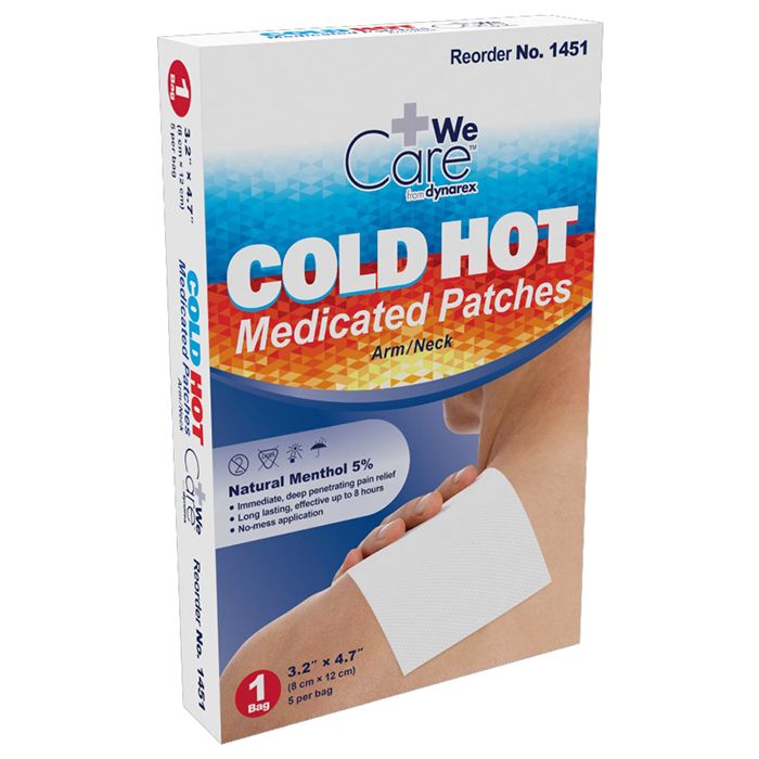 Dynarex Cold Hot Medicated Patches (5/Bag)  Arm/Neck