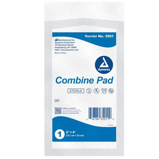Dynarex Combine Pads  Sterile - 5" x 9" (400/Case)
