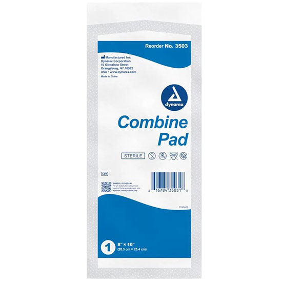 Dynarex Combine Pads  Non-Sterile - 8" x 10" (432/Case)