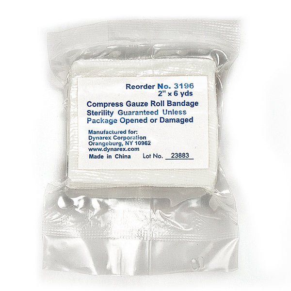 Dynarex Compress Bandages  Gauze Roll - 2" x 6 yd (1000/Case)