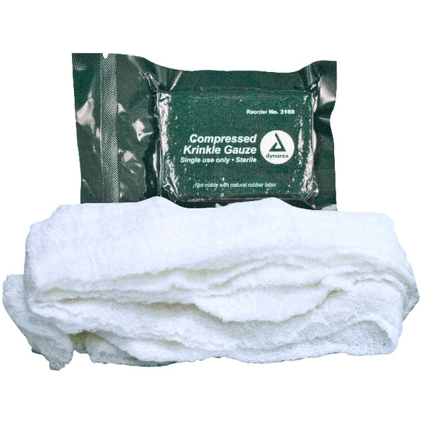 Dynarex Compressed Krinkle Gauze Bandage - 3160