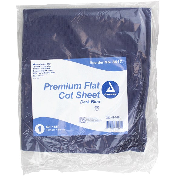 Dynarex Cot Sheets - Premium Flat packaging