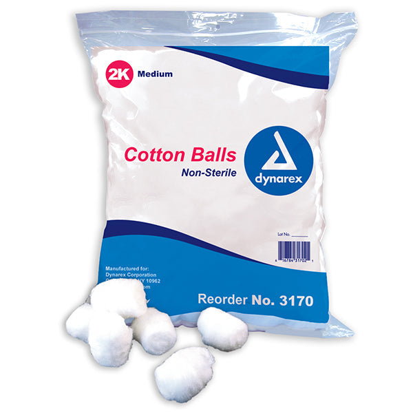 Dynarex Cotton Balls  Large (2000/Case)