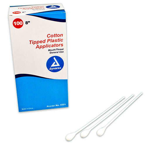 Dynarex Cotton Tipped Plastic Applicator