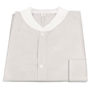 Dynarex Disposable Lab Coat - White - With Pockets