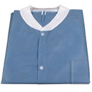Dynarex Disposable Lab Jacket With Pockets (30/Case)  Blue - 2XL