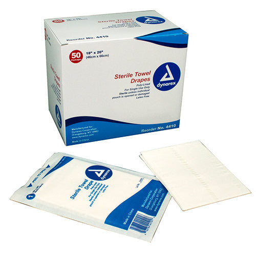 Dynarex Disposable Towel Drapes (300/Case)  Plain