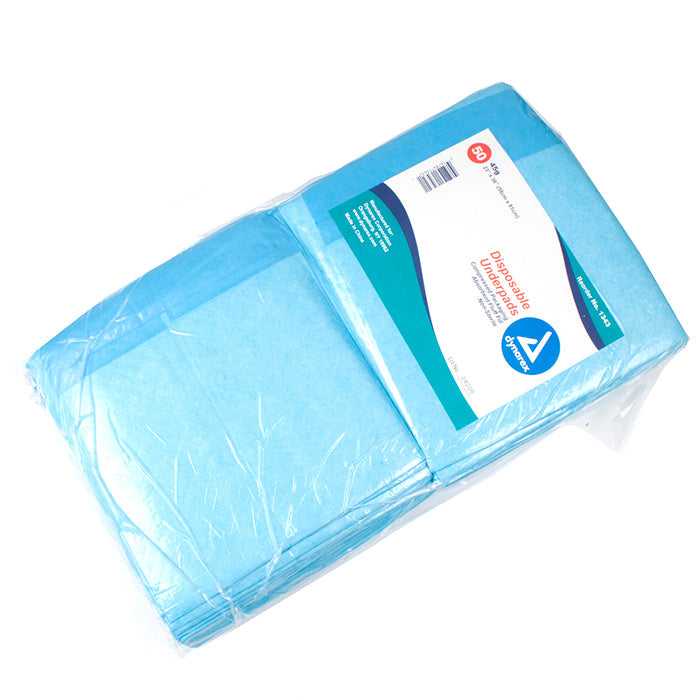 Dynarex Disposable Underpads  23" x 36" (45 g) (150/Case)