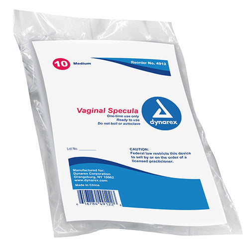Dynarex Disposable Vaginal Speculum (100/Case)  Medium