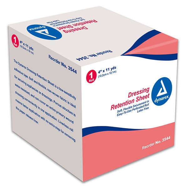 Dynarex Dressing Retention Sheet (5/Case)  4" x 11 yd